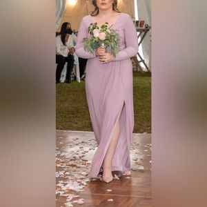 Bridesmaid dress size 10 in dusty pink